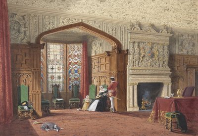 Ein elisabethanisches Zimmer in Lyme Hall, Cheshire von Joseph Nash